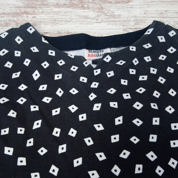 Vintage Boho Patterned Tunic Blouse Top - Picture 4 of 10